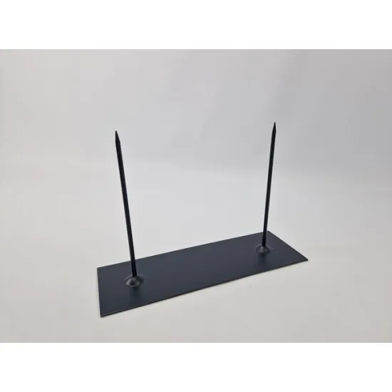 Stand 2 pins 10x30cm black