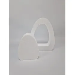 Styropor  oeuf etant ouvert + ferme 25cm