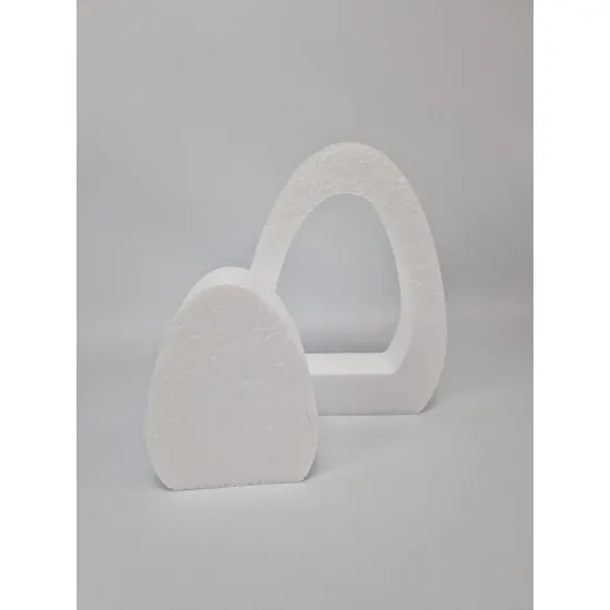 Styropor egg upright open + closed 25cm