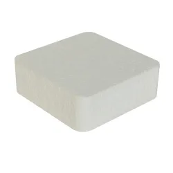 Styropor tarte carre 15x15x7cm