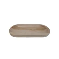 Coupe ovale paulownia 30x15x2.5cm naturel
