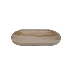 Coupe ovale paulownia 30x15x2.5cm naturel