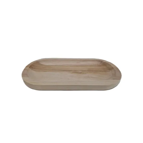 Coupe ovale paulownia 30x15x2.5cm naturel