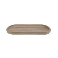 Coupe ovale paulownia naturel 40x15x2.5cm   