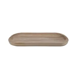 Coupe ovale paulownia naturel 40x15x2.5cm   