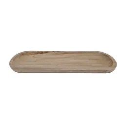 Coupe ovale paulownia naturel 50x15x2.5cm 