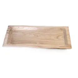 Bowl paulownia square 62x25xh6cm natural