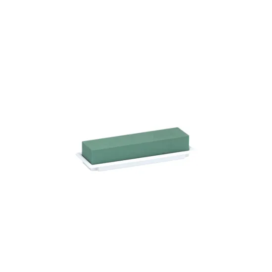 Oasis table deco medi white 25x9cm 1pc