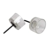 Verre pour chauffe plat transparant s/t d5cm 24pcs