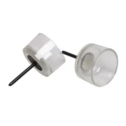 Verre pour chauffe plat transparant s/t d5cm 24pcs