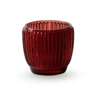 Theelichtglaasje millie rood h7 d8cm