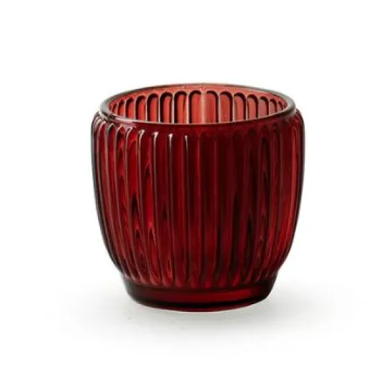Verre pour chauffe plat millie rouge h7 d8cm