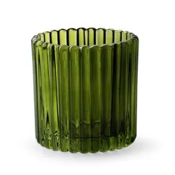 Verre pour chauffe plat ruby vert h9 d9cm