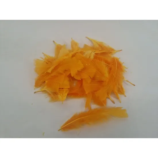 Veren flats oranje (eierdooiergeel) +/-45gr