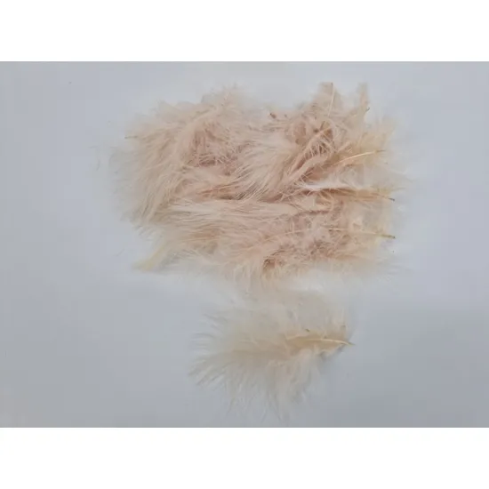 Plumes de marabou beige +/-45gr