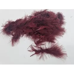 Veren marabou groot bordeaux +/-10gr