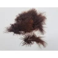 Veren marabou groot bruin +/-10gr