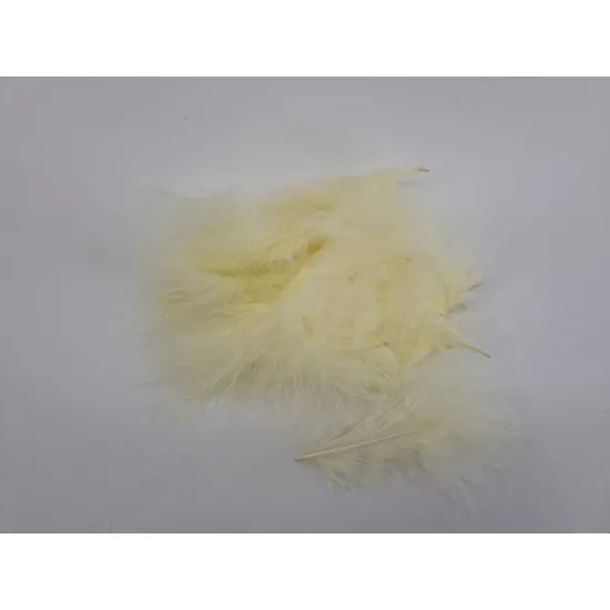 Veren marabou groot champagne +/-10gr