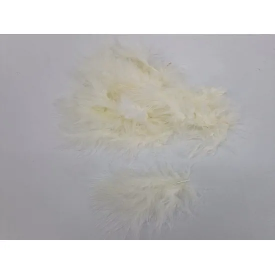 Veren marabou groot ecru +/-10gr