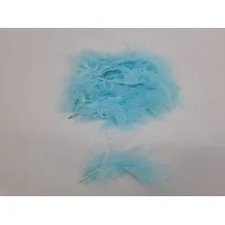 Veren marabou groot lichtblauw +/-10gr