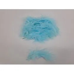 Plumes de marabou bleu clair +/-45gr