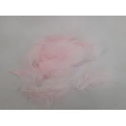 Plumes de marabou rose +/-45gr