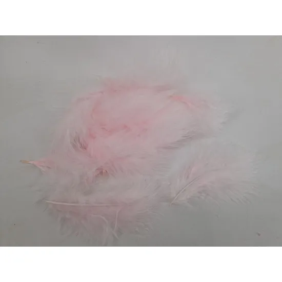 Plumes de marabou rose +/-45gr
