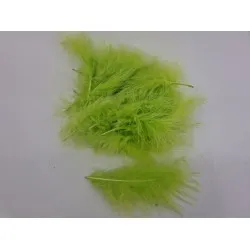 Veren marabou groot lime green +/-10gr