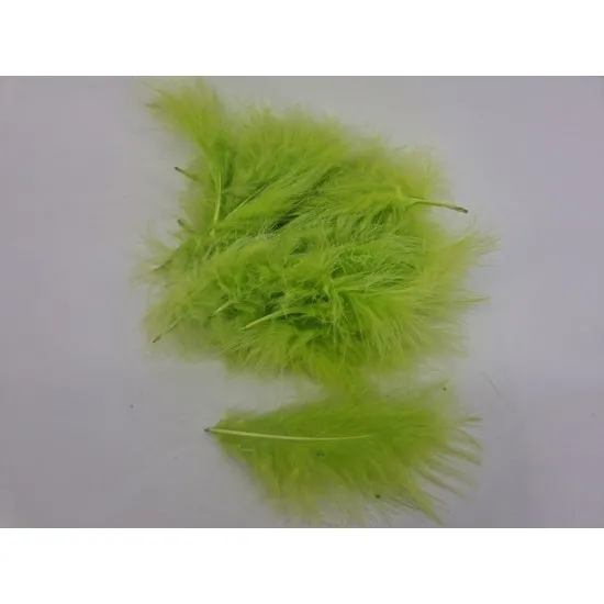 Plumes marabou grand lime green +/-10gr