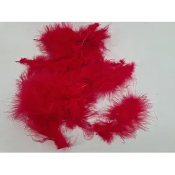 Plumes de marabou rouge +/-45gr