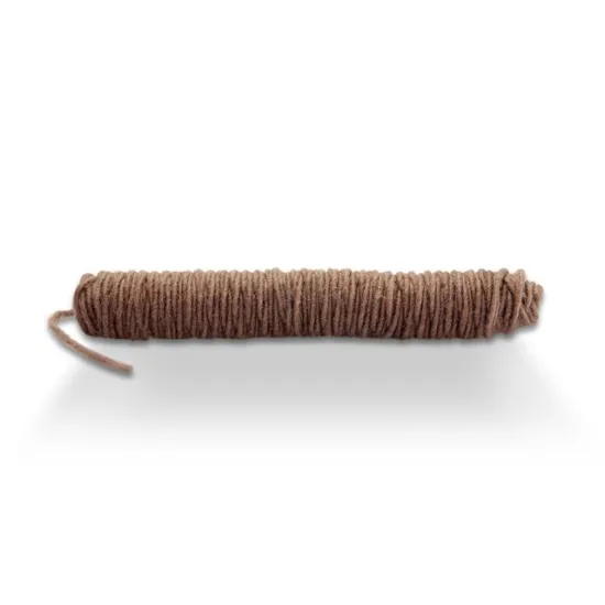 Wol dochtfaden +/-55m bruin