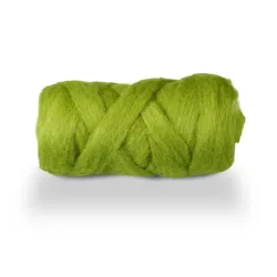 Wool ribbon +/-10m moss green
