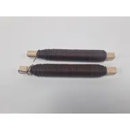 Fil de fer  laque marron sur batonnet en bois 0,70mm 33m 100gr 2pcs 