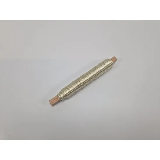 Binding wire champagne on wooden peg 0.50mm 50m 100gr