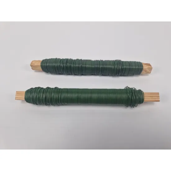 Wikkeldraad groengelakt op stok 0,70mm 33m 100gr 2st
