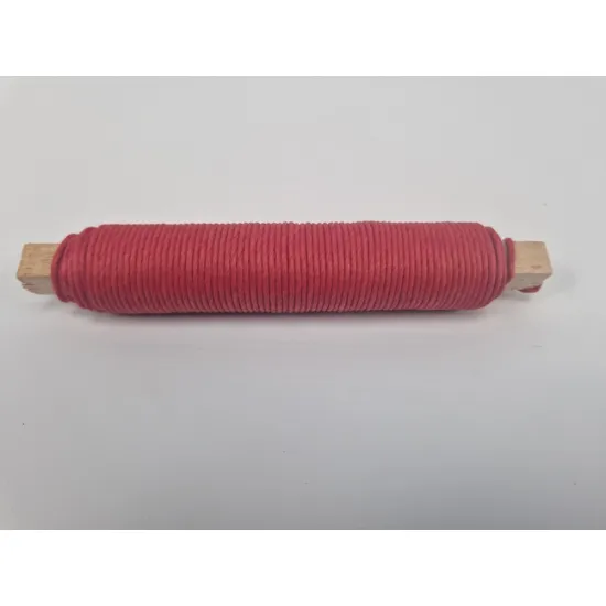 Wikkeldraad papier rood op stok 0,80mm 22m