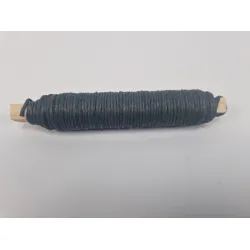 Binding wire paper black on wooden peg 0.80mm 22m