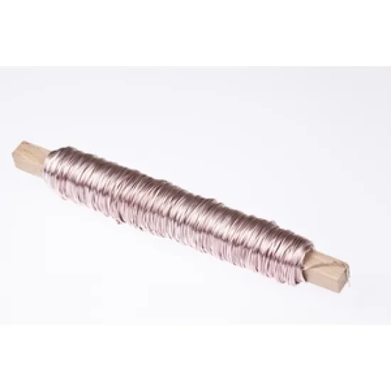 Binding wire rose on wooden peg 0.50mm 50m 100gr