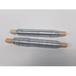 Binding wire galvanised on wooden peg 0.70mm 33m 100gr 10pcs