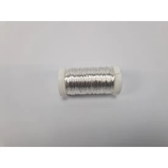Wikkeldraad zilver op spoel 0,30mm 100gr