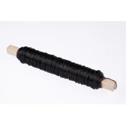 Binding wire black on wooden peg 0.50mm 50m 100gr