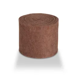 Wool felt 7.5cm +/-5m dark brown