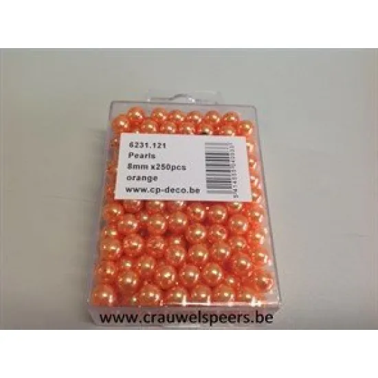 Pearls 8mm orange
