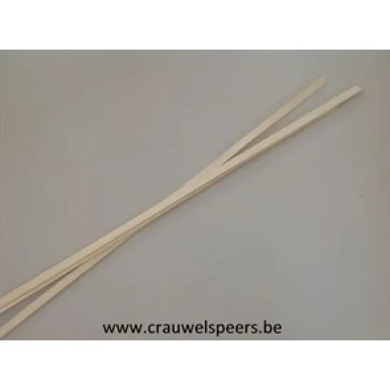 Wood strips white wash 80/2cm +/-500gr