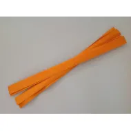 Wood strips 100/7cm orange (abrikoos) +/-500gr