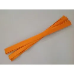 Wood strips 100/7cm orange (abrikoos) +/-500gr
