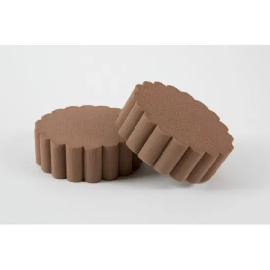 Oasis rainbow foam fluted cake chocolate 15cm 2st