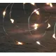 Lighting on batteries (without battery!) indoor silver wire 40l/2m led warm white – 10cm cable run transparent