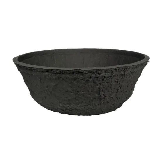 Oasis black biolit planting bowl 40x14.5cm