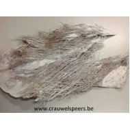 Palm fiber (palm bakla) white wash 250gr